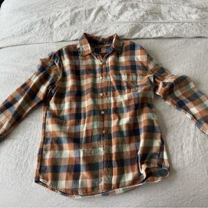 Men’s J. Crew Plaid Flannel Button-Up Shirt - Multicolor